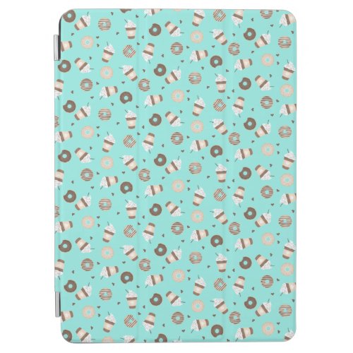 Frappuccino Coffee Sprinkled Donut Pattern iPad Air Cover