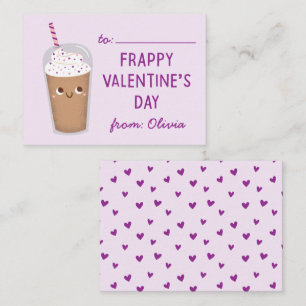 Frappy Valentine's Day - Lavender   Note Card