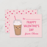 Frappy Valentine's Day   Note Card<br><div class="desc">This cute card features a frosty drink with a funny message.</div>