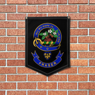 Fraser Clan Badge Banner Pennant