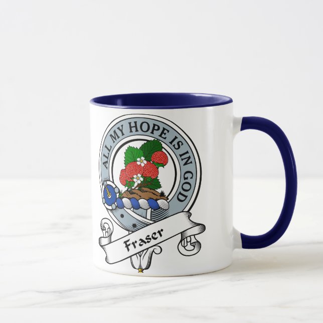 Fraser Clan Badge Mug (Right)