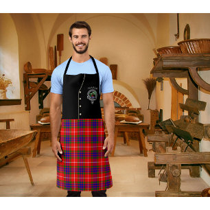 Fraser Clan Badge & Tartan Kilt Apron