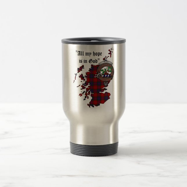 Fraser Clan Badge Travel Mug (Center)