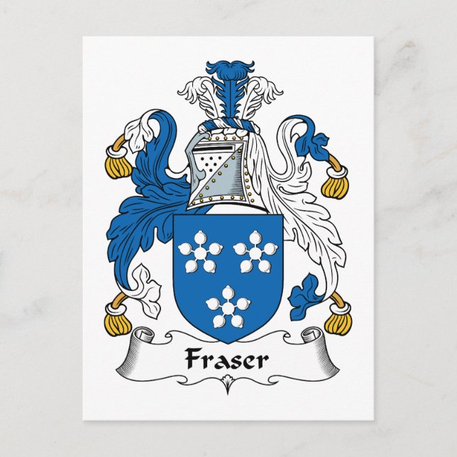 Fraser Family Crest Postcard (Front)
