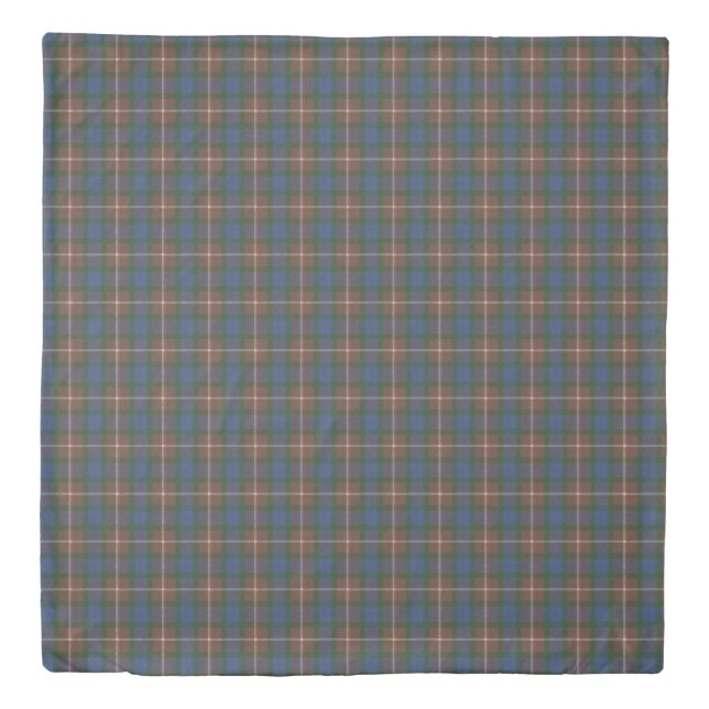 Fraser Hunting Ancient Original Scottish Tartan Duvet Cover (Front)