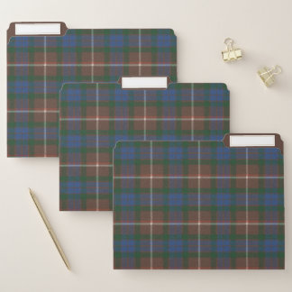 Fraser Hunting  Ancient Original Scottish Tartan File Folder