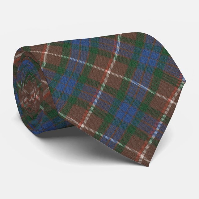 Fraser Hunting Ancient Original  Scottish Tartan Neck Tie (Rolled)