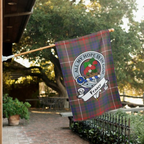 Fraser Hunting Modern Clan Badge Tartan Flag Scott