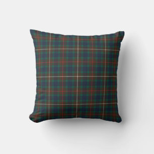 Fraser Hunting Tartan Plaid Pattern Throw Pillow
