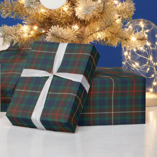 Fraser Hunting Tartan Scottish Clan Plaid Wrapping Paper