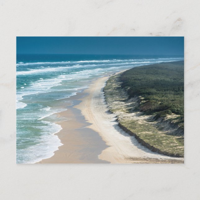 Fraser Island 75 mile beach aerial view. Australia Postcard (Front)