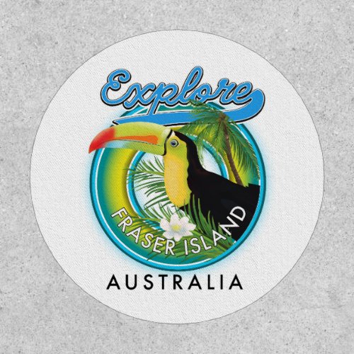 Fraser Island Australia exploration logo Patch