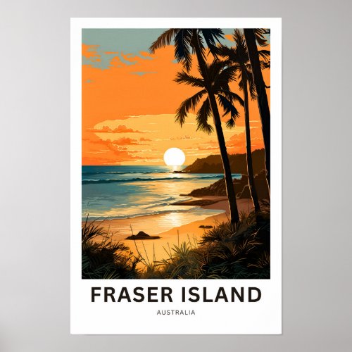 Fraser Island Australia Travel Print