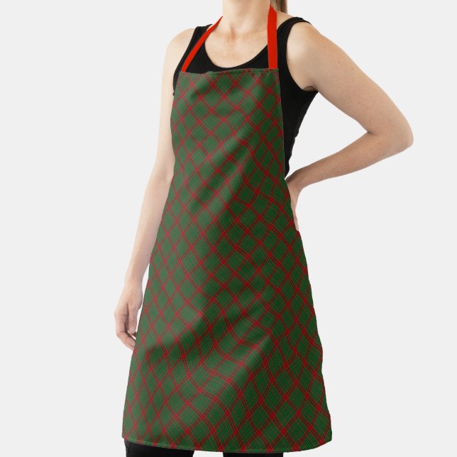 Fraser of Castle Leathers Highland Plaid Apron (Insitu)