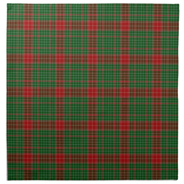 Fraser of Castle Leathers Tartan Cloth Napkin (Front)