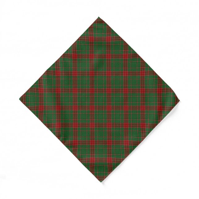 Fraser of Castle Leathers Tartan Plaid Pattern Bandana (Front)