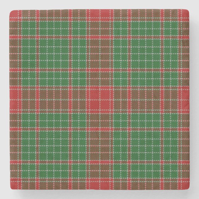 Fraser of Castle Leathers Tartan Stone Coaster (Front)