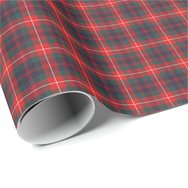 Fraser of Lovat Modern Clan Tartan Wrapping Paper (Roll Corner)