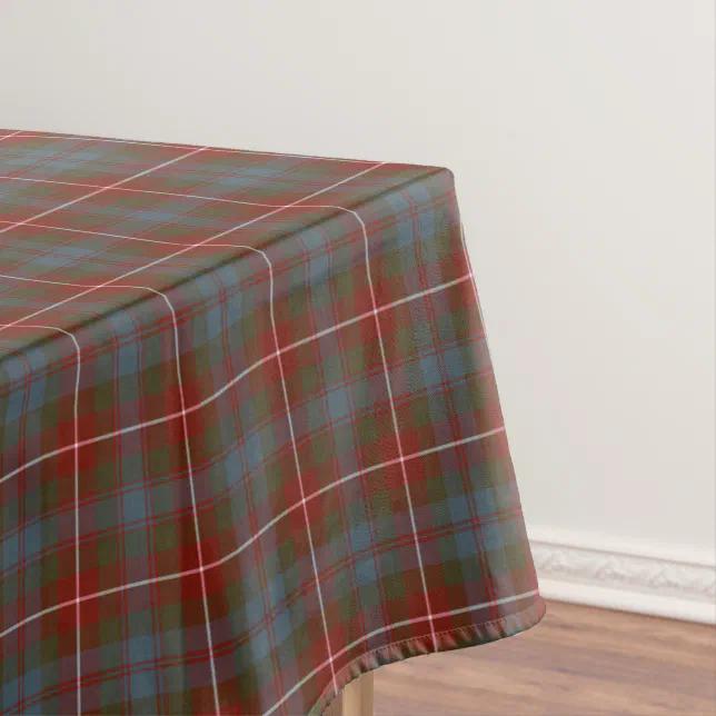 Fraser (Of Lovat) Crest Tablecloth - Black Style main image 1