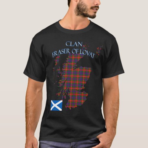 Fraser of Lovat Scottish Clan Tartan Scotland T_Shirt