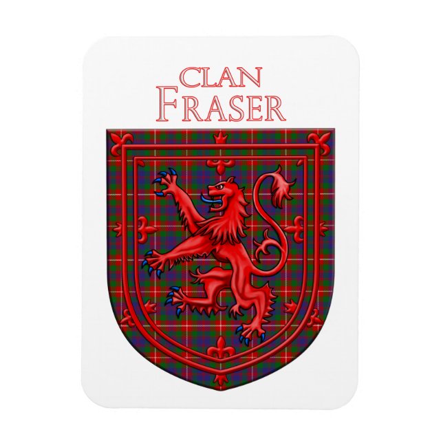 Fraser of Lovat Tartan Scottish Plaid Magnet (Vertical)