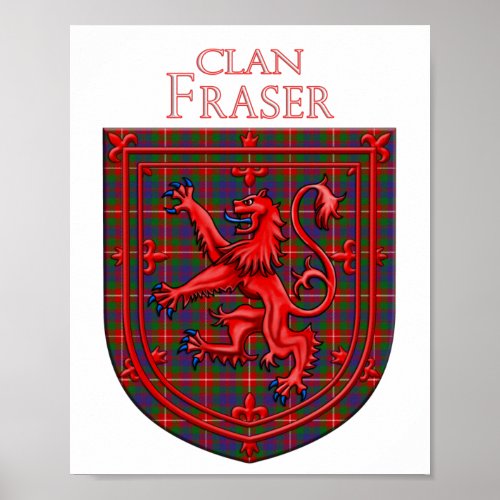 Fraser of Lovat Tartan Scottish Plaid Poster