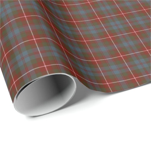 Fraser of Lovat Weathered Clan Tartan Wrapping Paper