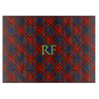 Fraser Official Tartan with monogram / initials Cutting Board