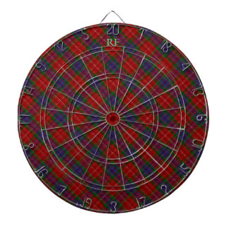 Fraser Official Tartan with monogram / initials Dart Board