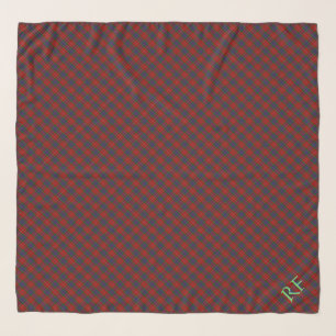 Fraser Official Tartan with monogram / initials Scarf