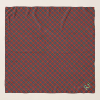 Fraser Official Tartan with monogram / initials Scarf