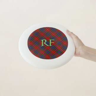 Fraser Official Tartan with monogram / initials Wham-O Frisbee