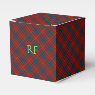 Fraser Official Tartan with monogram / name Favor Boxes