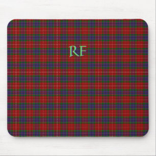Fraser Official Tartan with monogram / name Mouse Pad