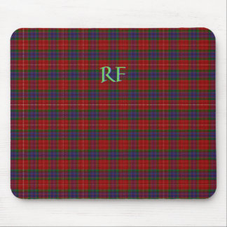 Fraser Official Tartan with monogram / name Mouse Pad