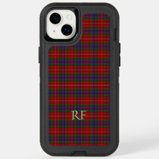 Fraser Official Tartan with monogram / name OtterBox iPhone 14 Plus Case