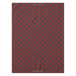 Fraser Official Tartan with monogram / name Tablecloth