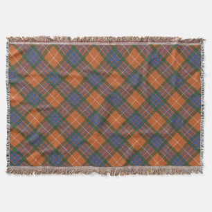 Fraser Red A Original Scottish Tartan Throw Blanket