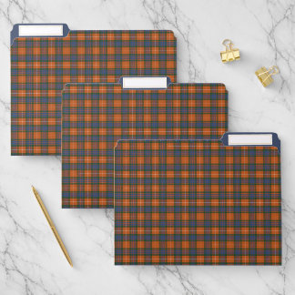 Fraser Red Ancient Scottish Tartan File Folder