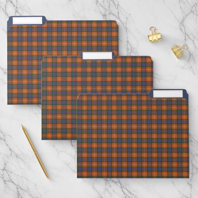 Fraser Red Ancient Scottish Tartan  File Folder (Set)