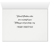 Fraser Red Ancient Tartan Christmas (Inside Horizontal (Bottom))