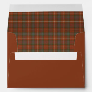 Fraser Red Weathered Original Scottish Tartan Envelope
