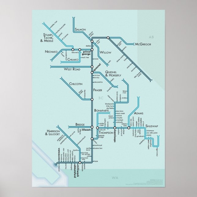 Fraser River 15 x 20 Poster (Front)