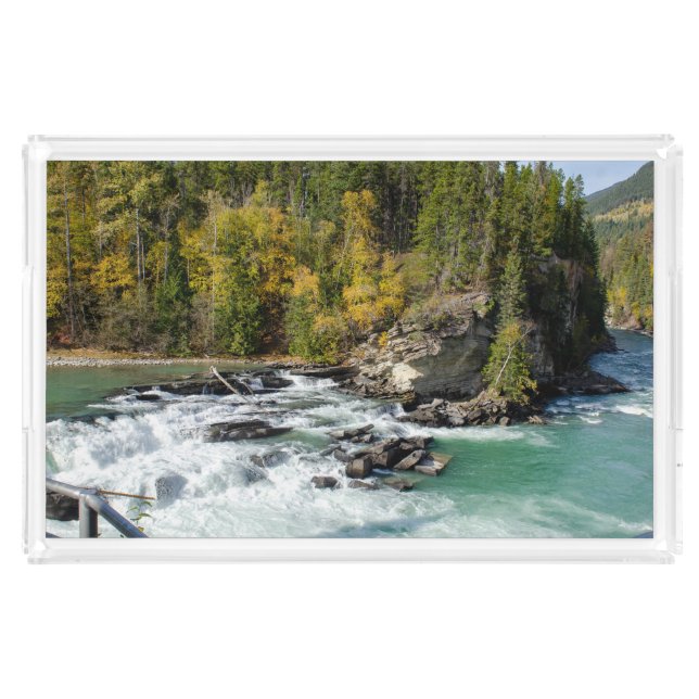 Fraser River, Canadian River Scenery Acrylic Tray (Front)
