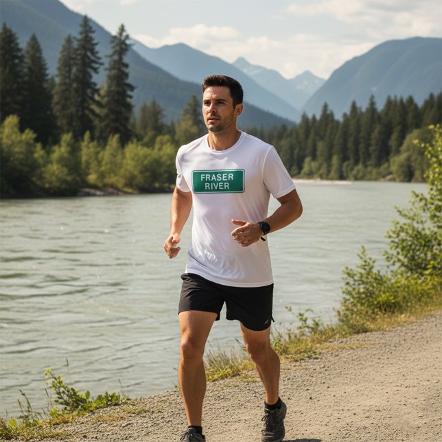 Fraser River Highway Sign British Columbia Canada  T-Shirt (Creator Uploaded)