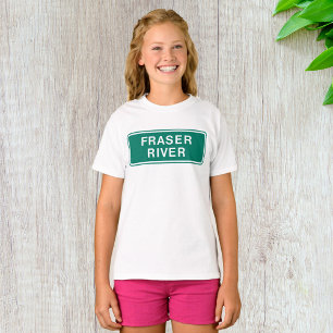 Fraser River Highway Sign British Columbia Canada T-Shirt