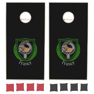 Fraser Scottish Clan Crest Cornhole Set