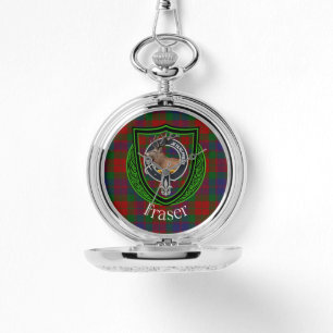 Fraser Scottish Clan Tartan & Crest Watch
