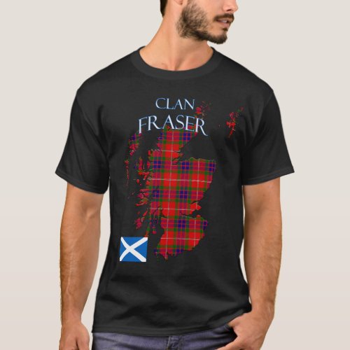 Fraser Scottish Clan Tartan Scotland T_Shirt