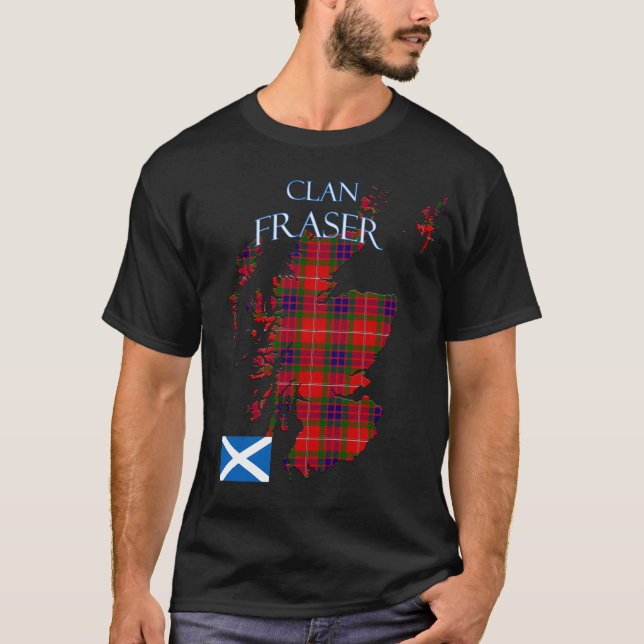 Fraser Scottish Clan Tartan Scotland T-Shirt (Front)